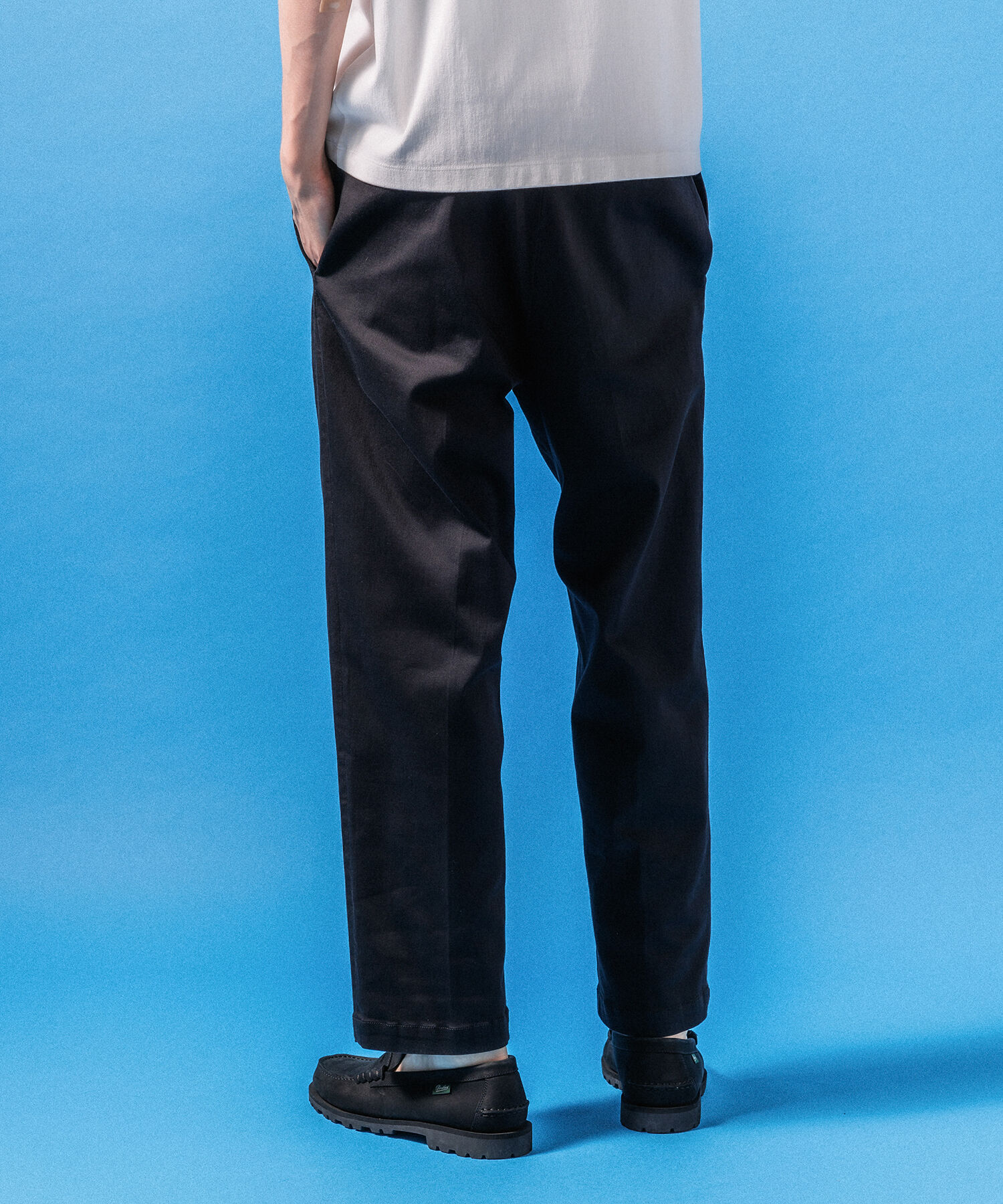 ADAM ET ROPE'「【接触冷感】ワイドテーパード ストレッチ イージーパンツ / ロングシーズン着用可能」|スラックス|