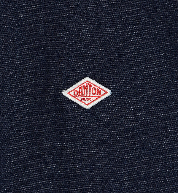 DANTON「DANTON | コットンデニム カラーレスジャケット WOMEN」|デニムジャケット|