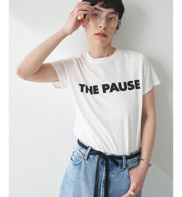 THE PAUSE「【THE PAUSE】THE PAUSE Tシャツ」|Tシャツ・カットソー|オフホワイト