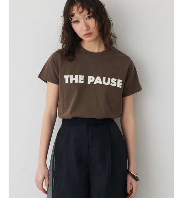 THE PAUSE「【THE PAUSE】THE PAUSE Tシャツ」|Tシャツ・カットソー|モカ