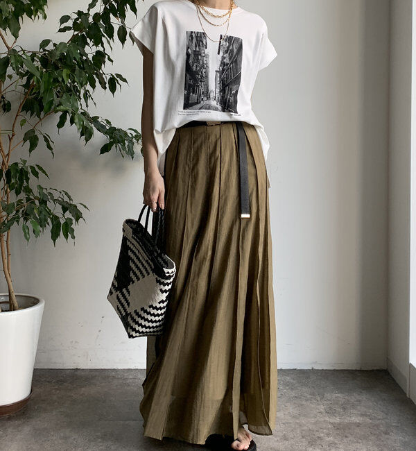  「【WEB限定】バックジップフォトプリントTEE」|Tシャツ・カットソー|