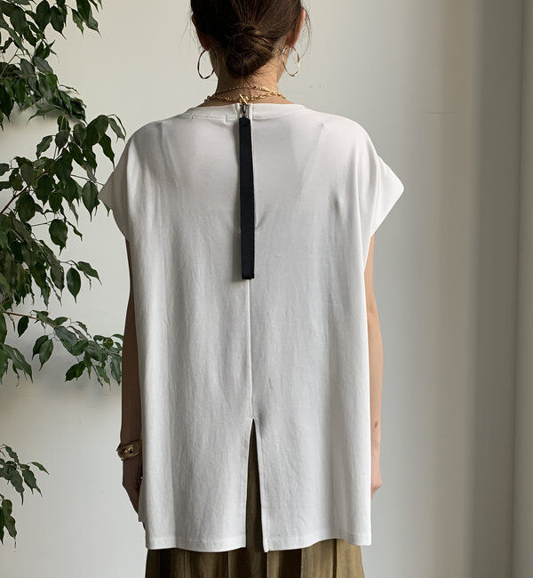  「【WEB限定】バックジップフォトプリントTEE」|Tシャツ・カットソー|