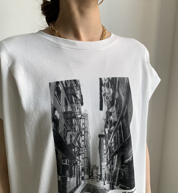  「【WEB限定】バックジップフォトプリントTEE」|Tシャツ・カットソー|