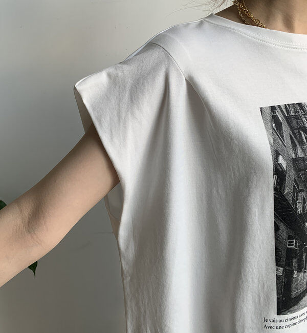  「【WEB限定】バックジップフォトプリントTEE」|Tシャツ・カットソー|