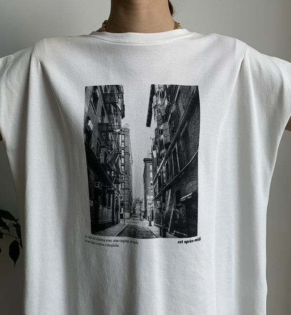  「【WEB限定】バックジップフォトプリントTEE」|Tシャツ・カットソー|