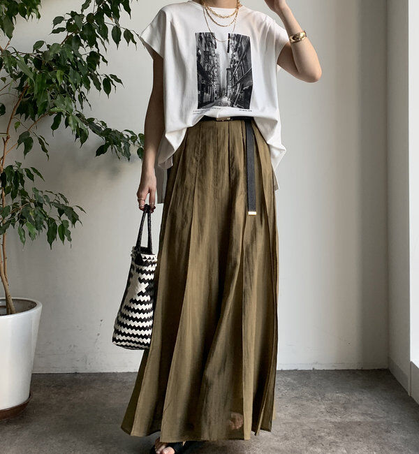  「【WEB限定】バックジップフォトプリントTEE」|Tシャツ・カットソー|