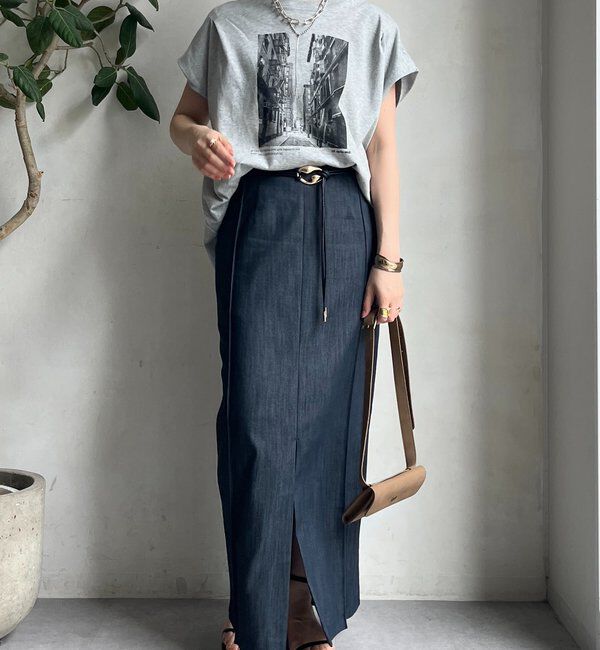  「【WEB限定】バックジップフォトプリントTEE」|Tシャツ・カットソー|