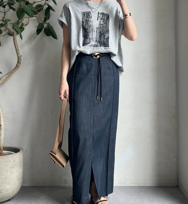  「【WEB限定】バックジップフォトプリントTEE」|Tシャツ・カットソー|