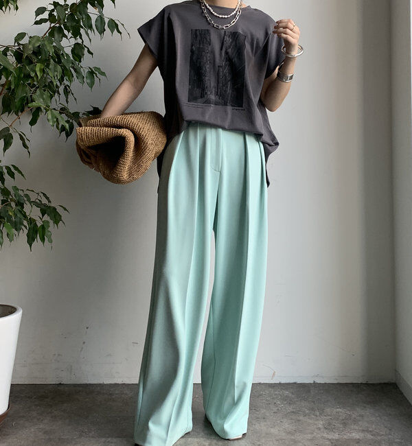  「【WEB限定】バックジップフォトプリントTEE」|Tシャツ・カットソー|