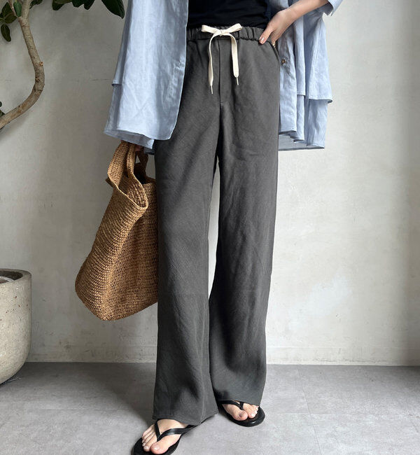  「リネンバイヤスパンツ」|チノ|