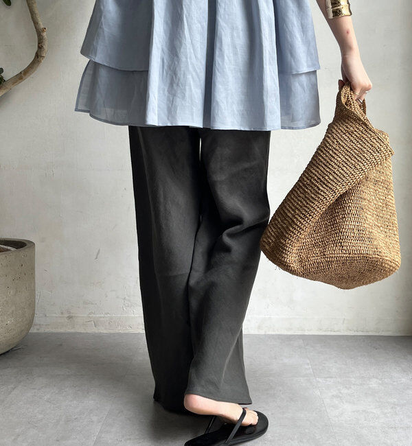  「リネンバイヤスパンツ」|チノ|