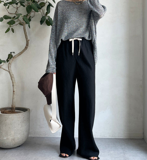  「リネンバイヤスパンツ」|チノ|