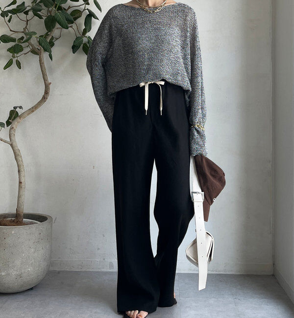  「リネンバイヤスパンツ」|チノ|