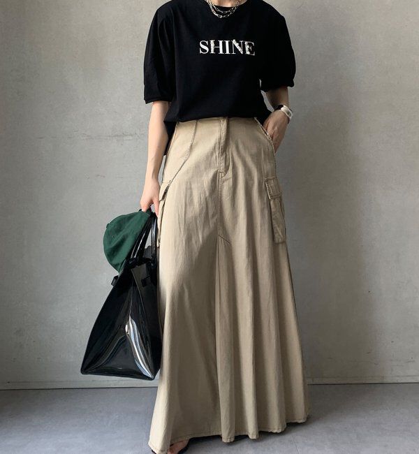  「【WEB限定】ライトドライ天竺ロゴTE」|Tシャツ・カットソー|