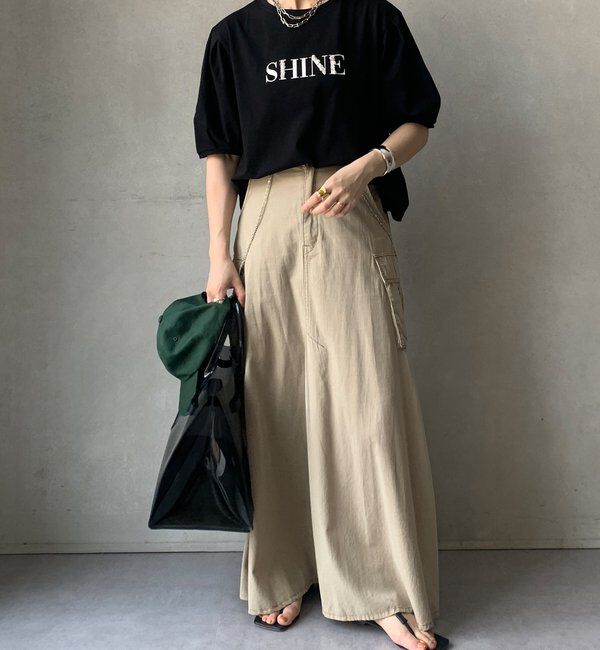  「【WEB限定】ライトドライ天竺ロゴTE」|Tシャツ・カットソー|