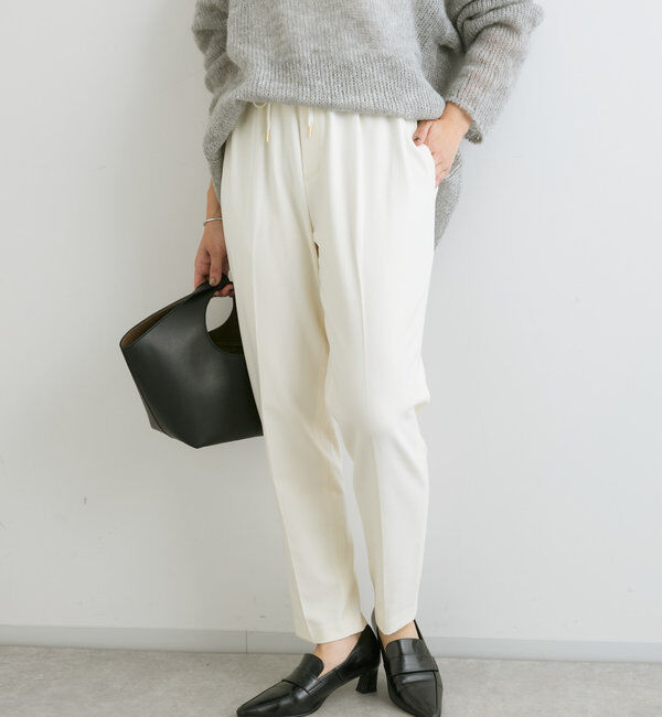  「【オンオフ着れる】両面起毛ジョッパーパンツ」|チノ|オフホワイト