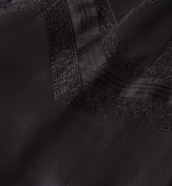  「【a Nice （ア ・ニース）】ピンタックレースパンツ」|チノ|