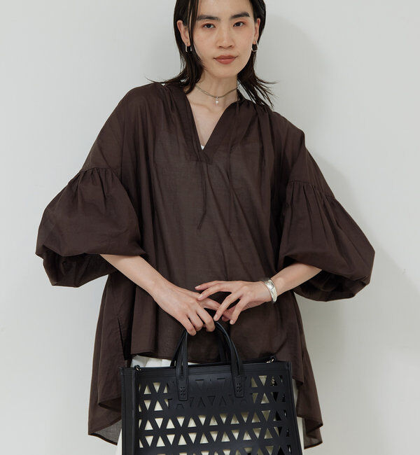  「コットンローンチュニック」|シャツ・ブラウス|