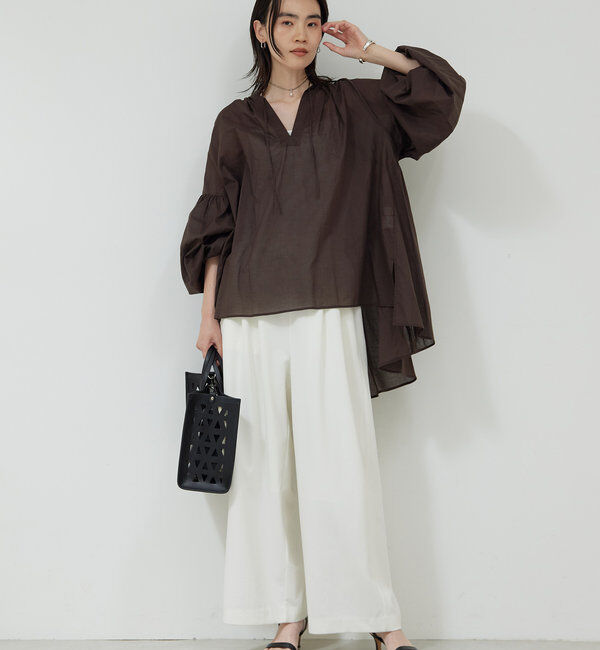  「コットンローンチュニック」|シャツ・ブラウス|