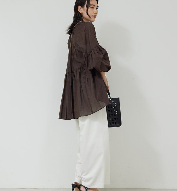  「コットンローンチュニック」|シャツ・ブラウス|