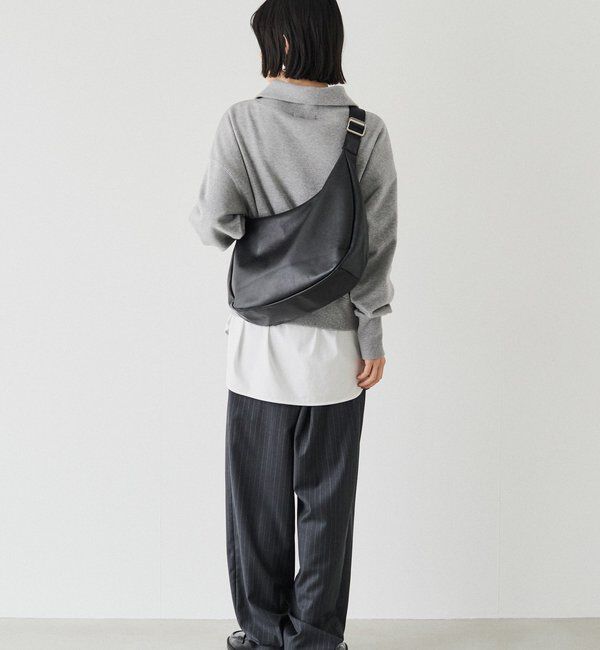  「ソフトレザーラウンドビッグショルダーバッグ」|ショルダー・メッセンジャー|