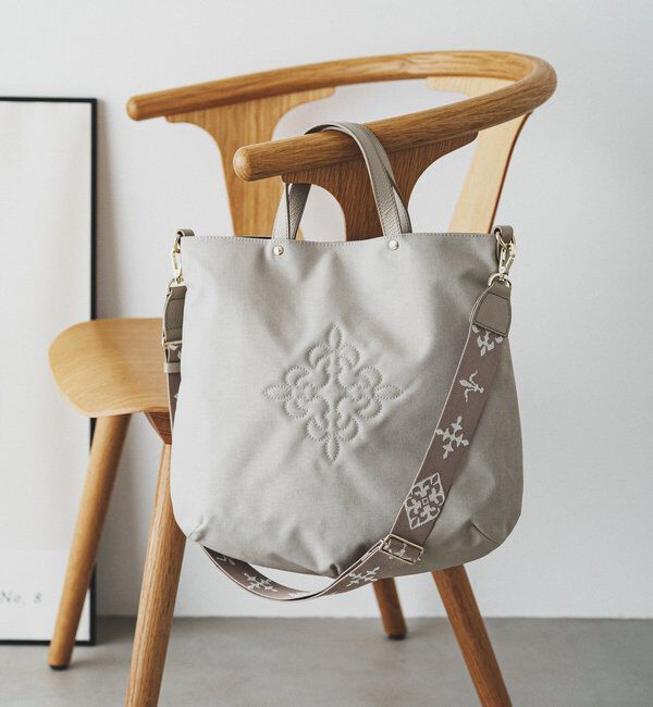  「コーデュラナイロン 2WAYトートバッグ」|トートバッグ|グレージュ