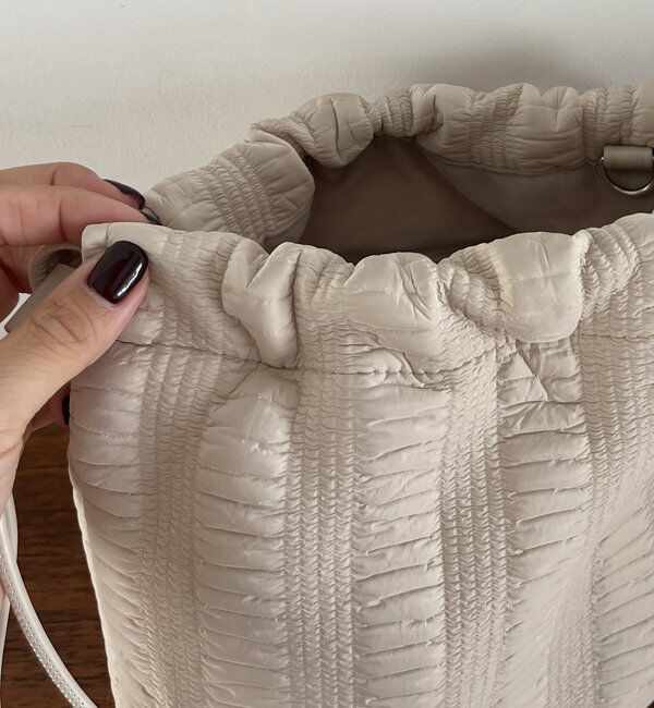  「ギャザー巾着バッグ」|トートバッグ|