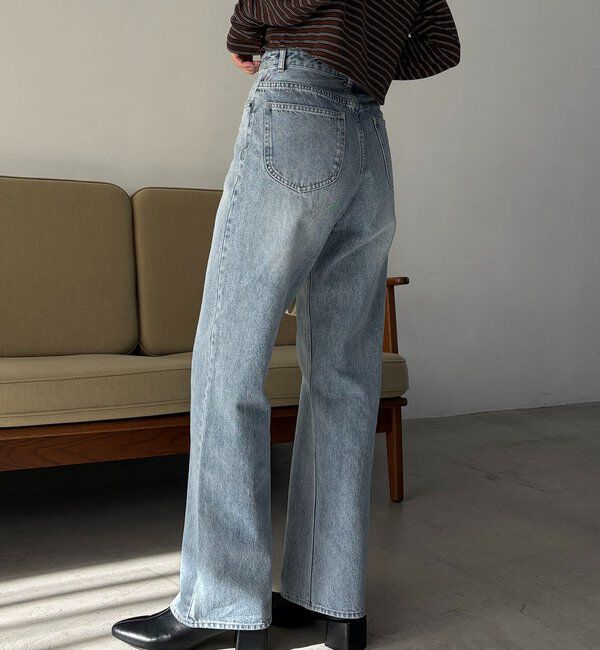  「【新色/人気アイテムがアップグレード】13ozハイウエストストレートデニム」|デニム|