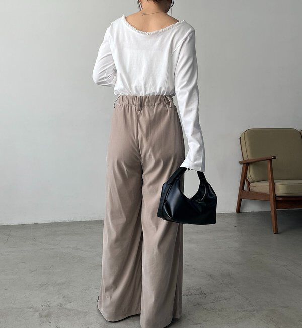  「ベロアワイドパンツ」|チノ|