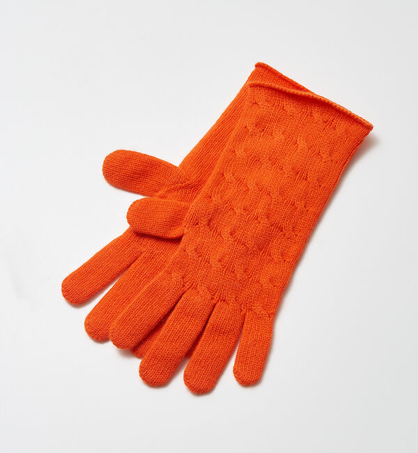 collex「【WILLIAM BRUNTON】カシミヤ ケーブル グローブ」|手袋|