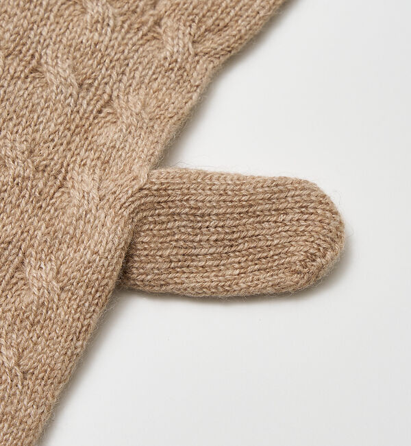 collex「【WILLIAM BRUNTON】カシミヤ ケーブル グローブ」|手袋|