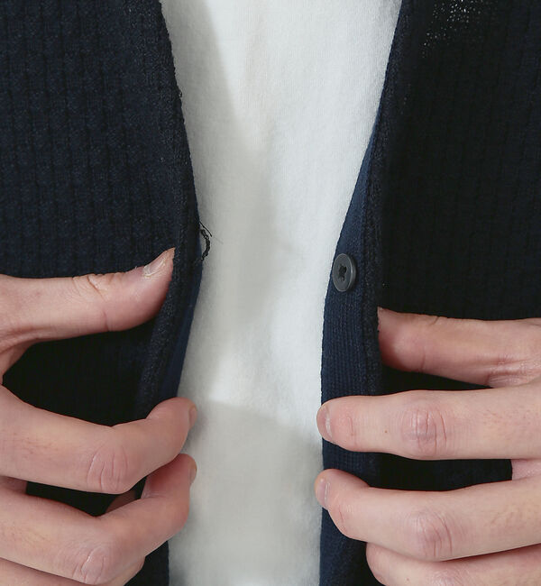 ABAHOUSE「格子柄 ワンボタン カーディガン」|カーディガン|