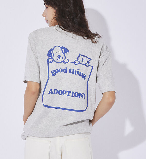 Rouge vif「【MIXTA/ミクスタ】プリント Tシャツ / ロゴTシャツ / ねこ / 半袖」|Tシャツ・カットソー|グレー系その他1