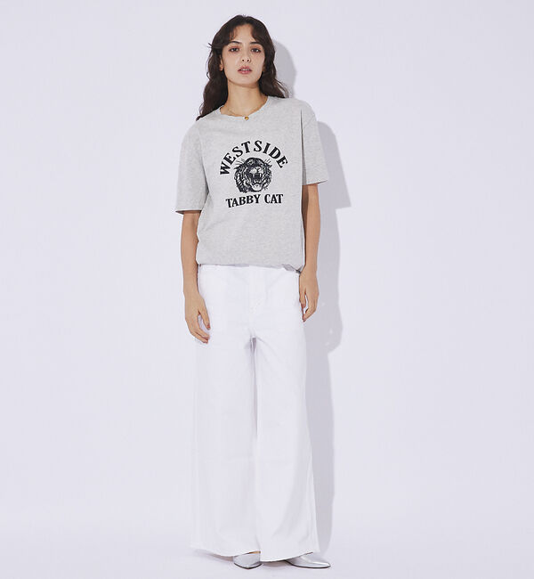 Rouge vif「【MIXTA/ミクスタ】プリント Tシャツ / ロゴTシャツ / ねこ / 半袖」|Tシャツ・カットソー|