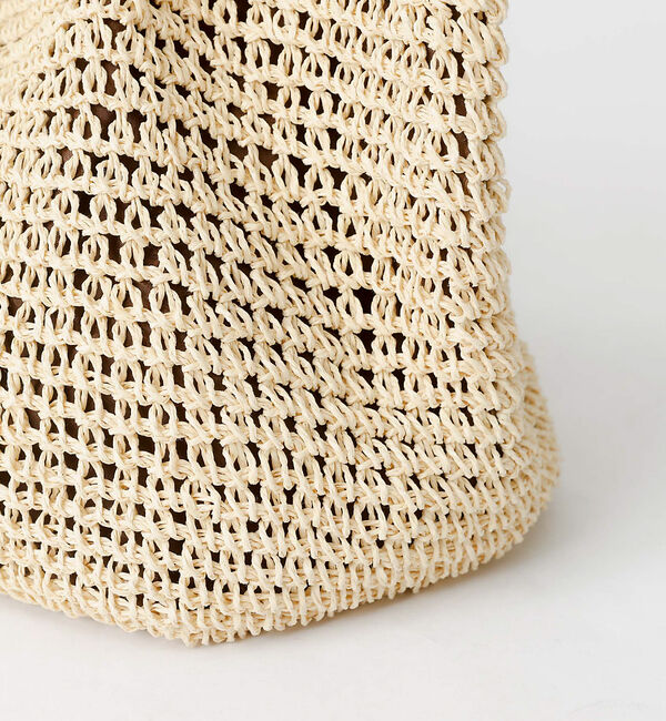 Rouge vif「タッセル付き ペーパートートバッグ / 雑材バッグ」|トートバッグ|