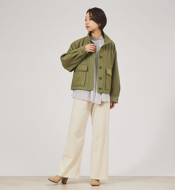 qualite「シャドーストライプブルゾン」|ブルゾン・スタジャン|