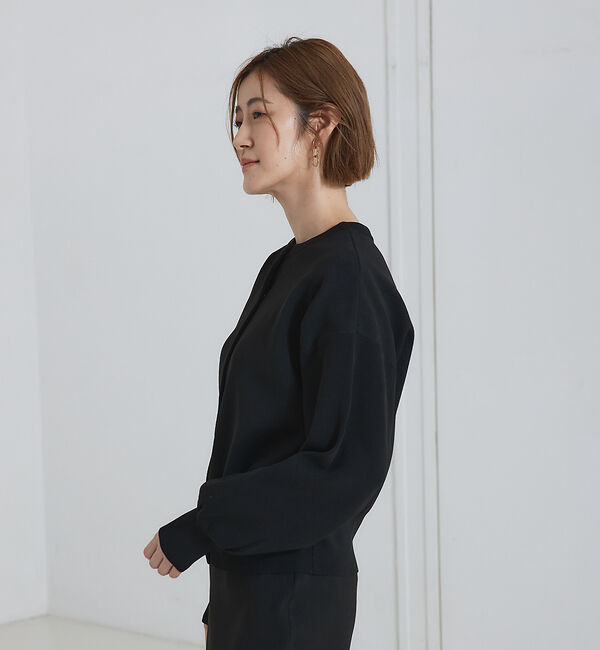 abahouse mavie「ポリエステル2WAYショートカーデ」|カーディガン|