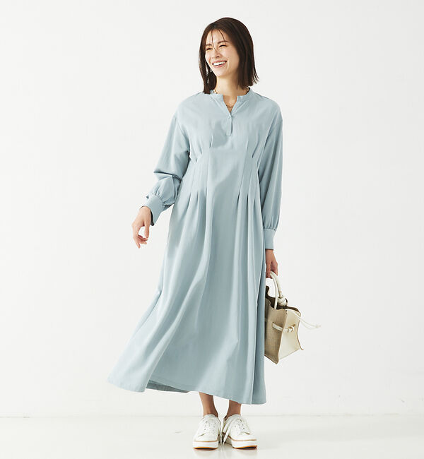 abahouse mavie「【大人のいちまんワンピ】ウエストタックワンピース」|ワンピース|