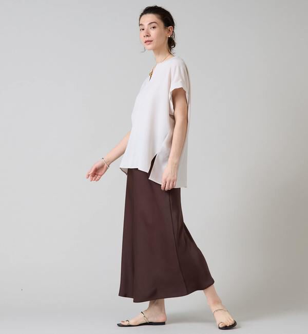 Liesse「キーネックオーバーブラウス」|シャツ・ブラウス|