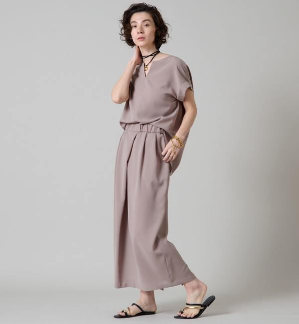 Liesse「キーネックオーバーブラウス」|シャツ・ブラウス|