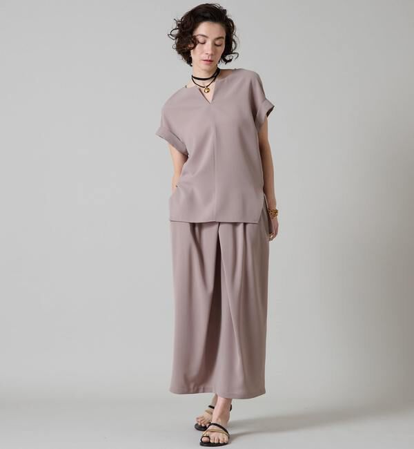 Liesse「キーネックオーバーブラウス」|シャツ・ブラウス|