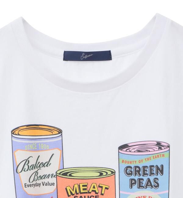 Soffitto「ヴィンテージ風プリント入りフレンチスリーブTシャツ」|Tシャツ・カットソー|