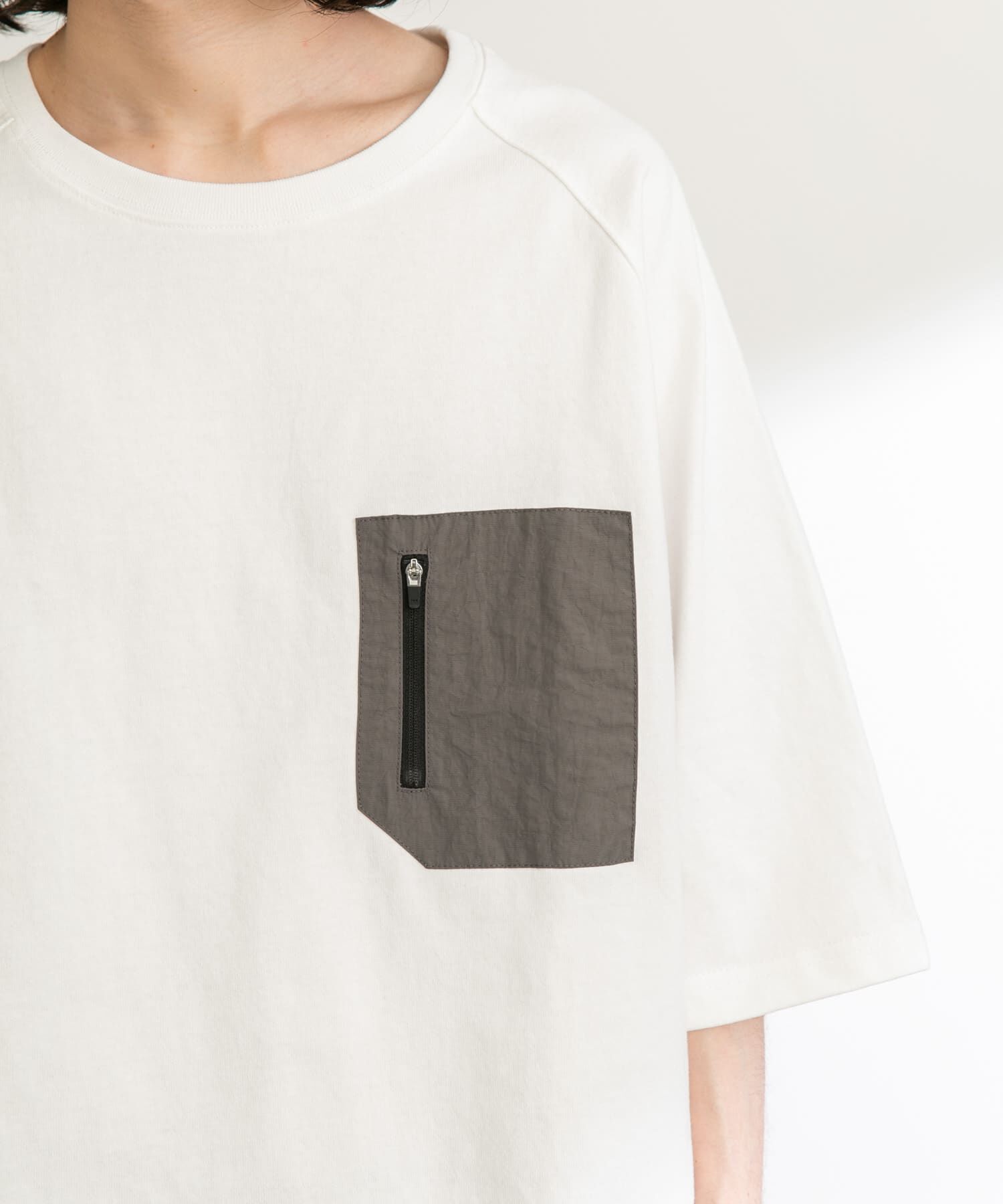 Sonny Label 「ナイロンポケット切替ハーフスリーブTEE」|Tシャツ・カットソー|