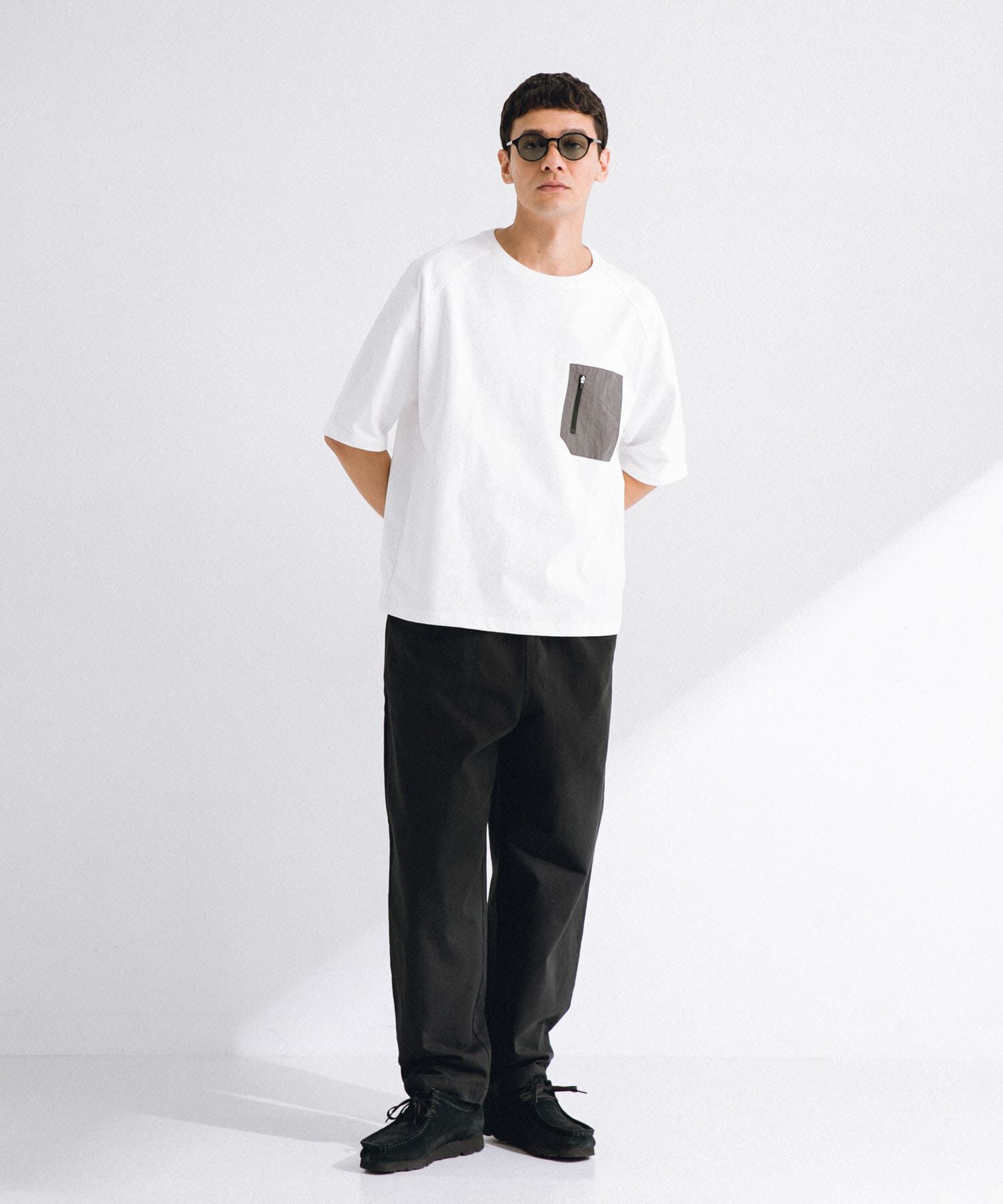 Sonny Label 「ナイロンポケット切替ハーフスリーブTEE」|Tシャツ・カットソー|