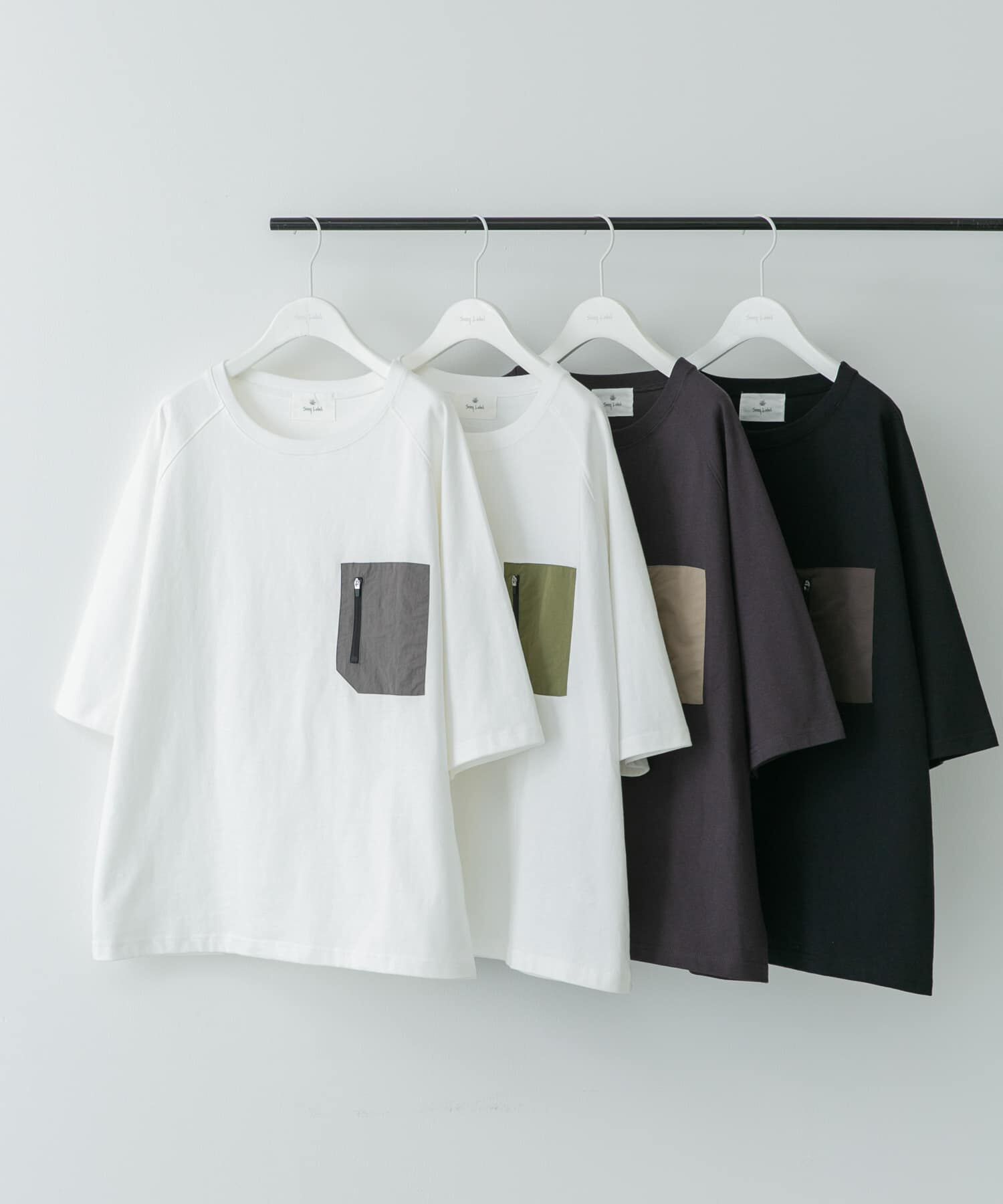 Sonny Label 「ナイロンポケット切替ハーフスリーブTEE」|Tシャツ・カットソー|