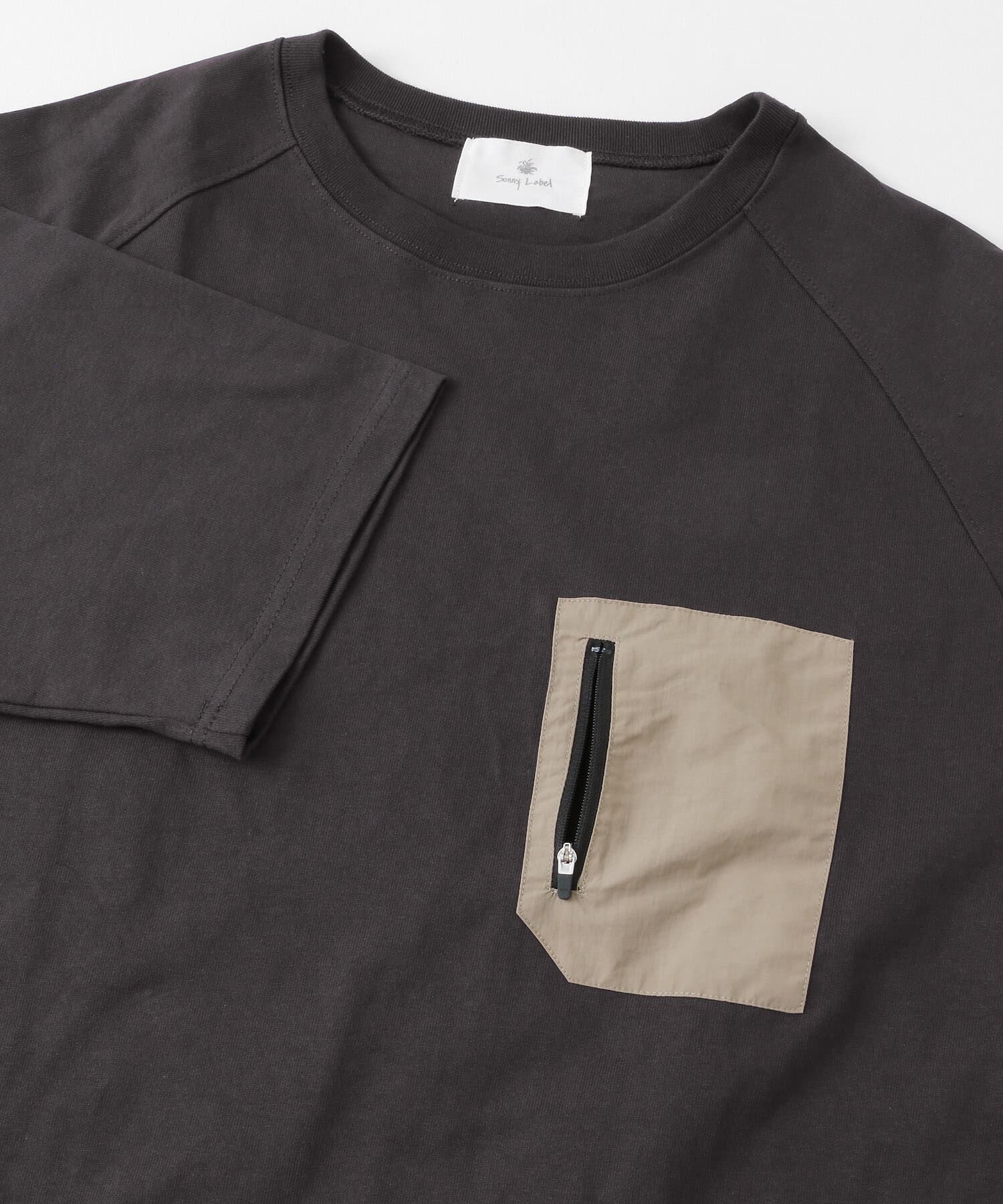 Sonny Label 「ナイロンポケット切替ハーフスリーブTEE」|Tシャツ・カットソー|