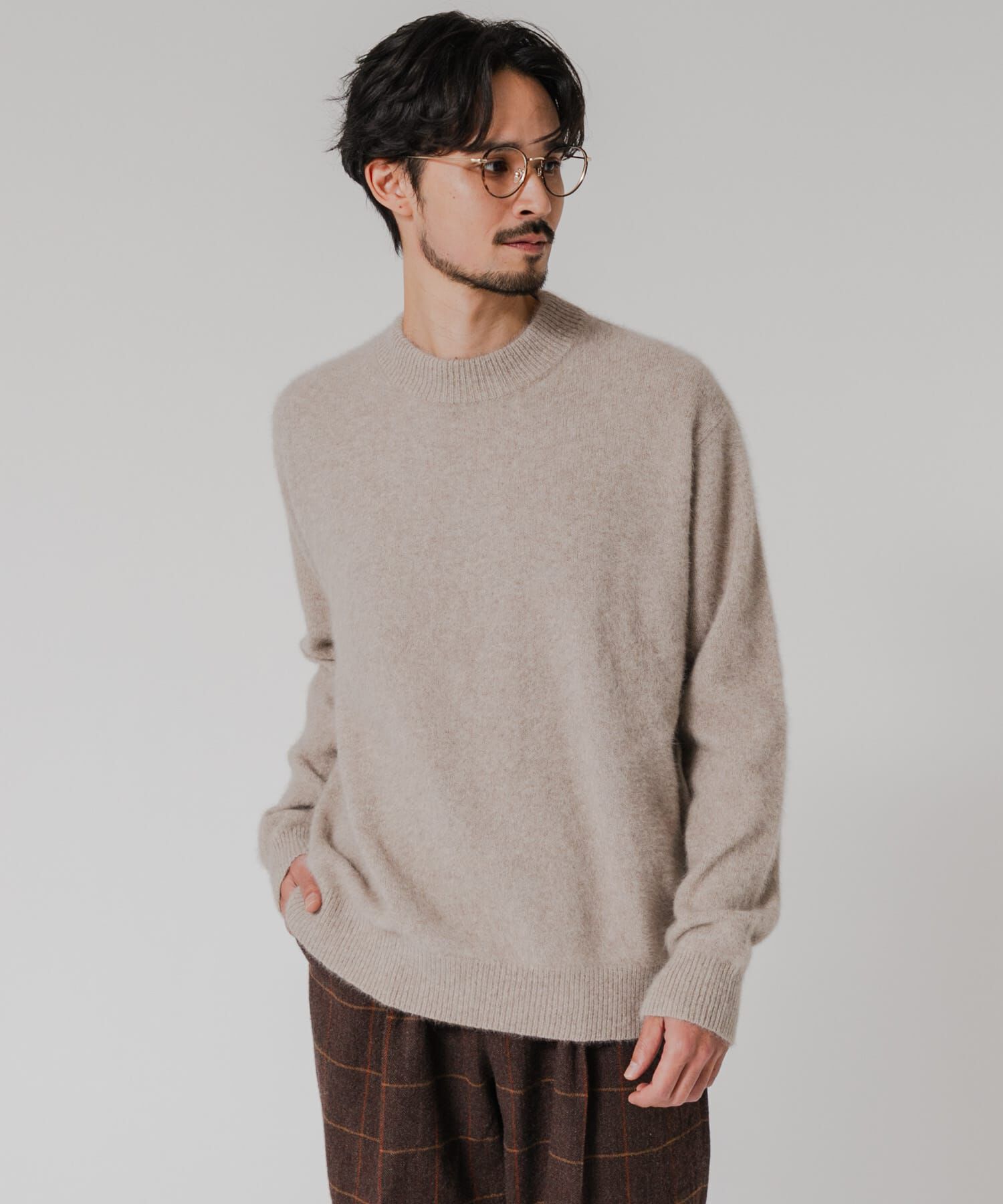 URBAN RESEARCH「FOX CASHMERE CREW-NECK KNIT」|ニット・セーター|