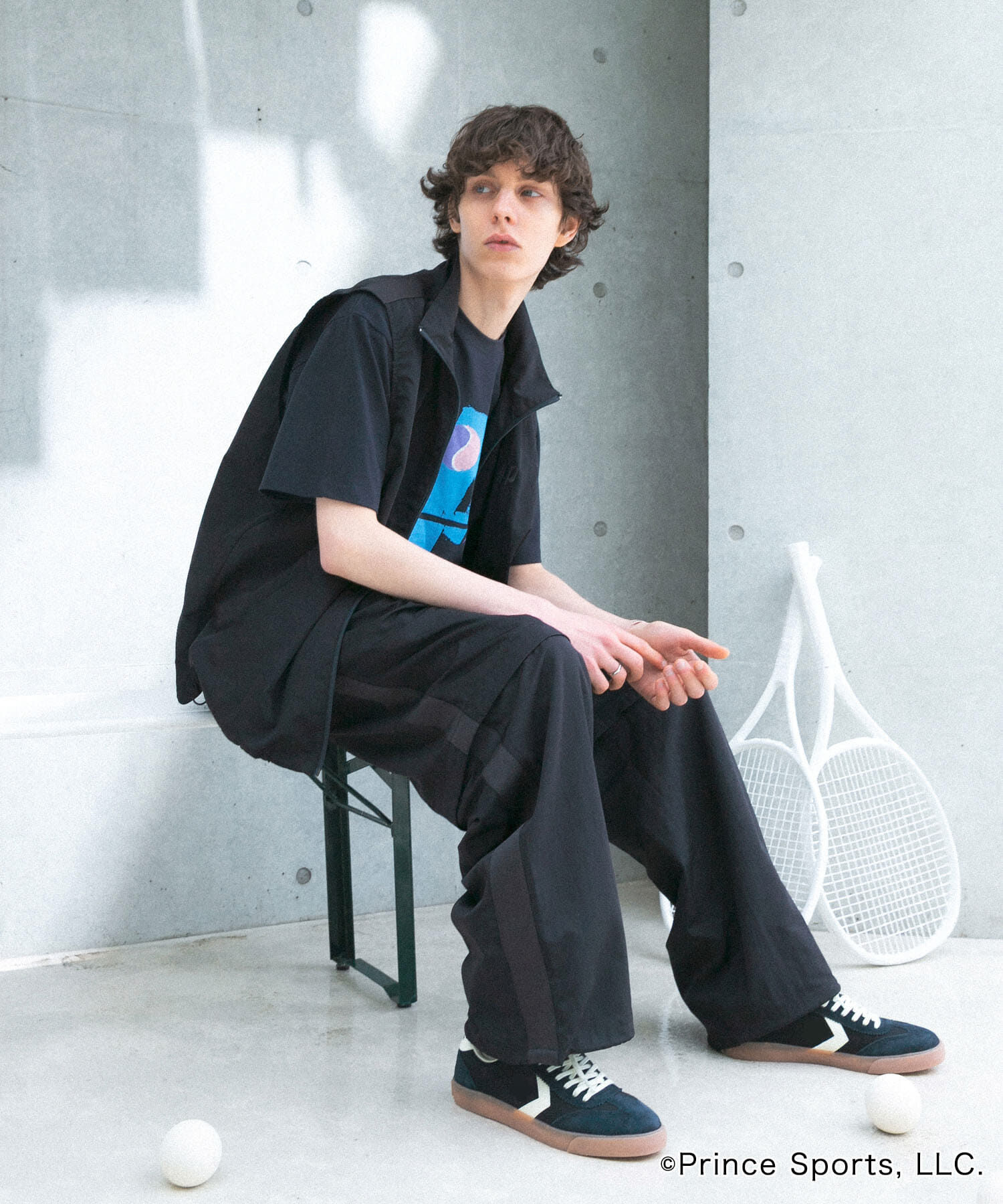 SENSE OF PLACE by URBAN RESEARCH「『別注』prince　トラックベスト」|ノーカラーコート|