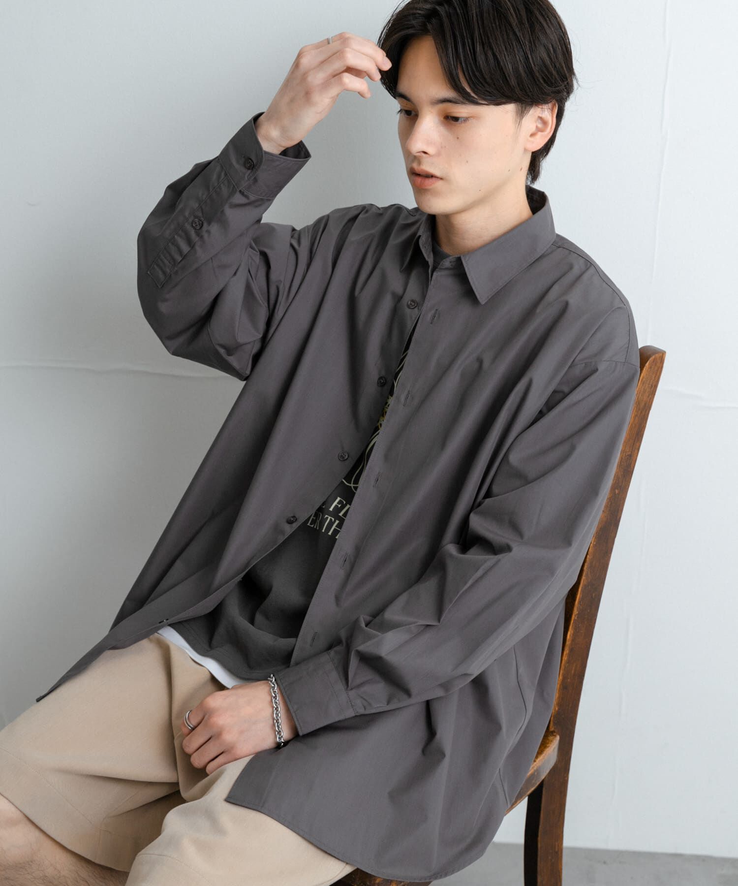 SENSE OF PLACE by URBAN RESEARCH「『ユニセックス』ブロードレギュラーカラールーズシャツ」|シャツ・ブラウス|