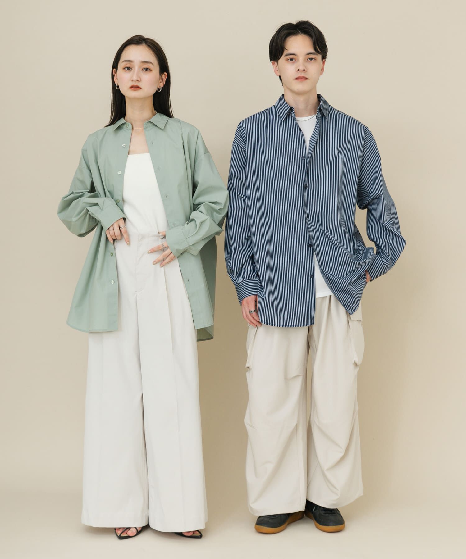 SENSE OF PLACE by URBAN RESEARCH「『ユニセックス』ブロードレギュラーカラールーズシャツ」|シャツ・ブラウス|